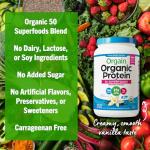 Organic Vegan Protein Powder with 50 Superfoods - Vanilla